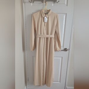 Benin Stone Color - Modest  Maxi Dress Size 50 Eur